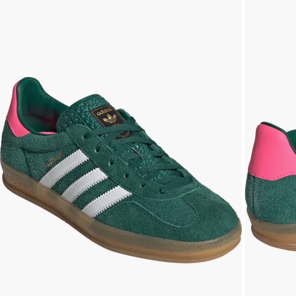 Adidas Gazelle Pink and Green Women’s sneakers size 7.5 new